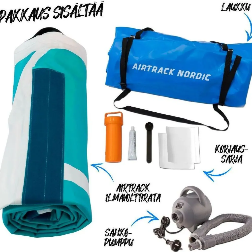 Ilmavolttipatja Home Special Edition eri kokoja ja värejä*AirTrack Nordic Best