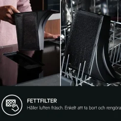 Outlet Induktioliesitaso liesituulettimella GCH74B01CB, 70cm, musta Keittotasot Liesituulettimella