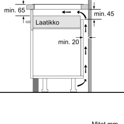 Induktiotaso Combizone Serie 4 PWP611BB5E 60cm*Bosch Clearance