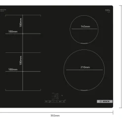Induktiotaso Combizone Serie 4 PWP611BB5E 60cm*Bosch Clearance