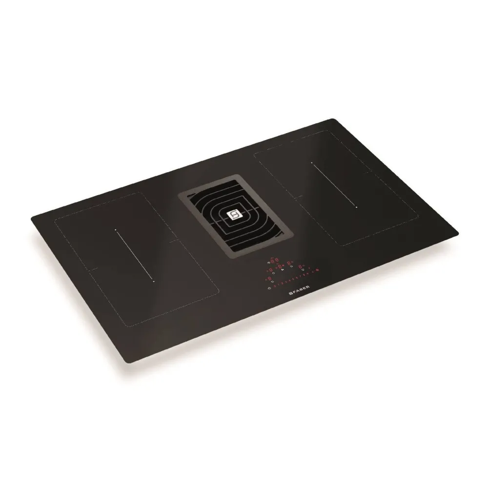 Outlet Induktiotaso liesituulettimella Galileo Smart omalla moottorilla 83cm musta Keittotasot Liesituulettimella