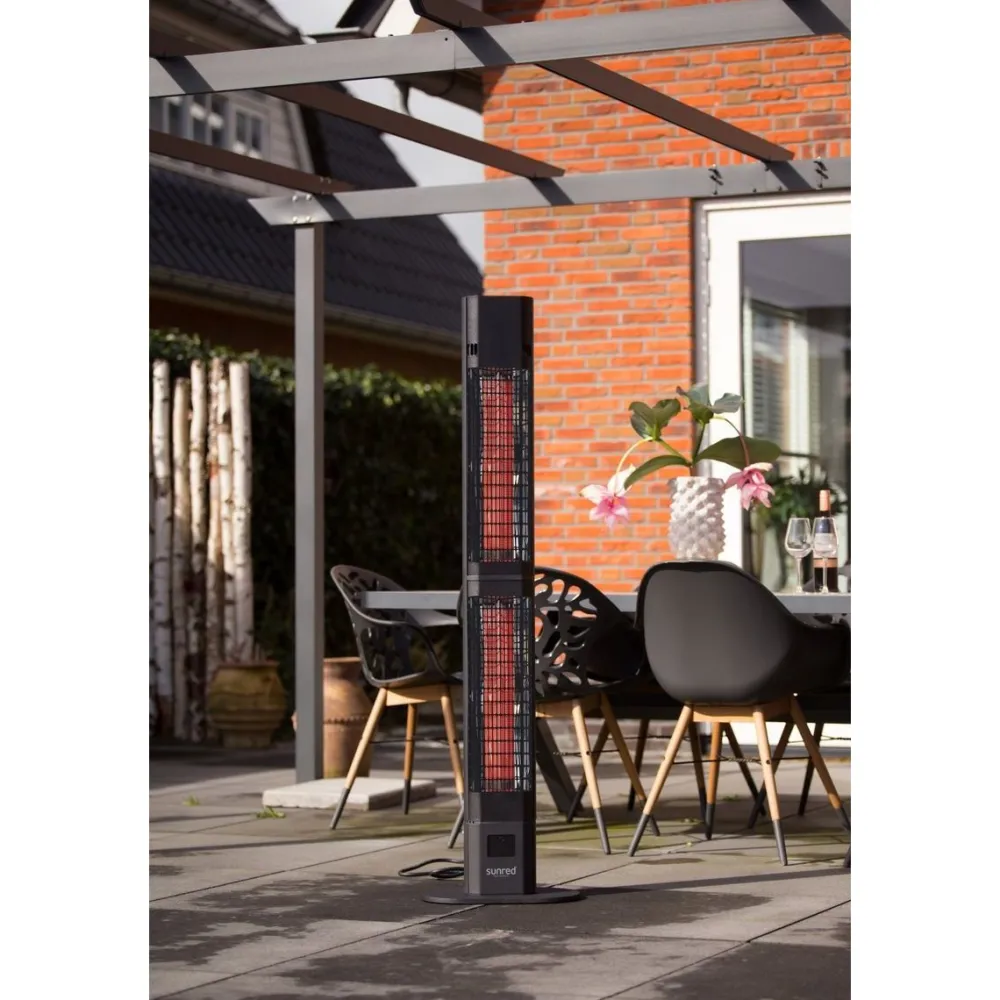 Best Infralämmitin Sunred Dark Valencia Lounge, IP55, 3000W, musta Terassilämmittimet