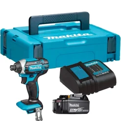 New Iskevä akkuruuvinväännin LXT DTD152 165Nm 18V 5,0 Ah akulla + Makpac 1 Ruuvinvääntimet