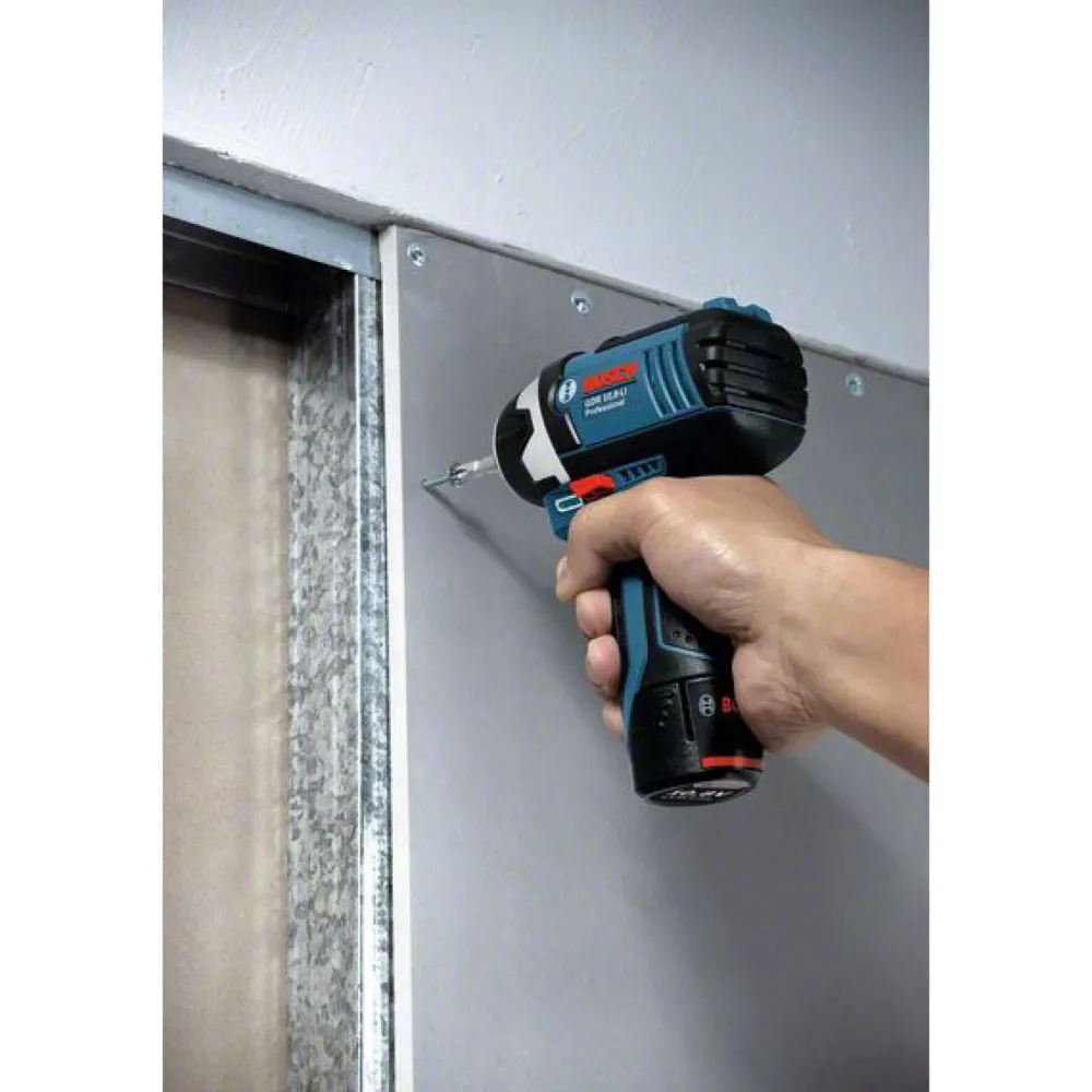 Iskuruuvinväännin Bosch Professional GDR 12V-105 2x2,0 Ah akuilla + L-Boxx*Bosch Power Tools