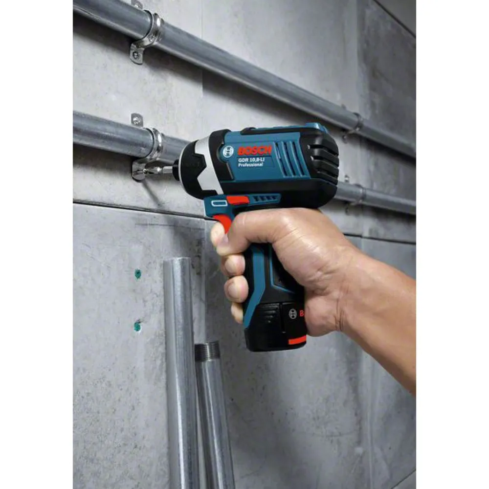 Iskuruuvinväännin Bosch Professional GDR 12V-105 2x2,0 Ah akuilla + L-Boxx*Bosch Power Tools
