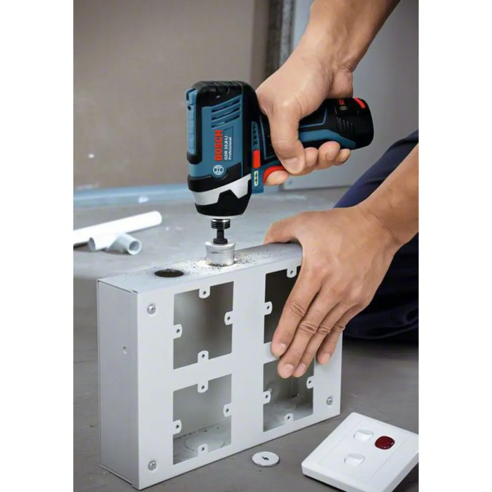 Iskuruuvinväännin Bosch Professional GDR 12V-105 2x2,0 Ah akuilla + L-Boxx*Bosch Power Tools