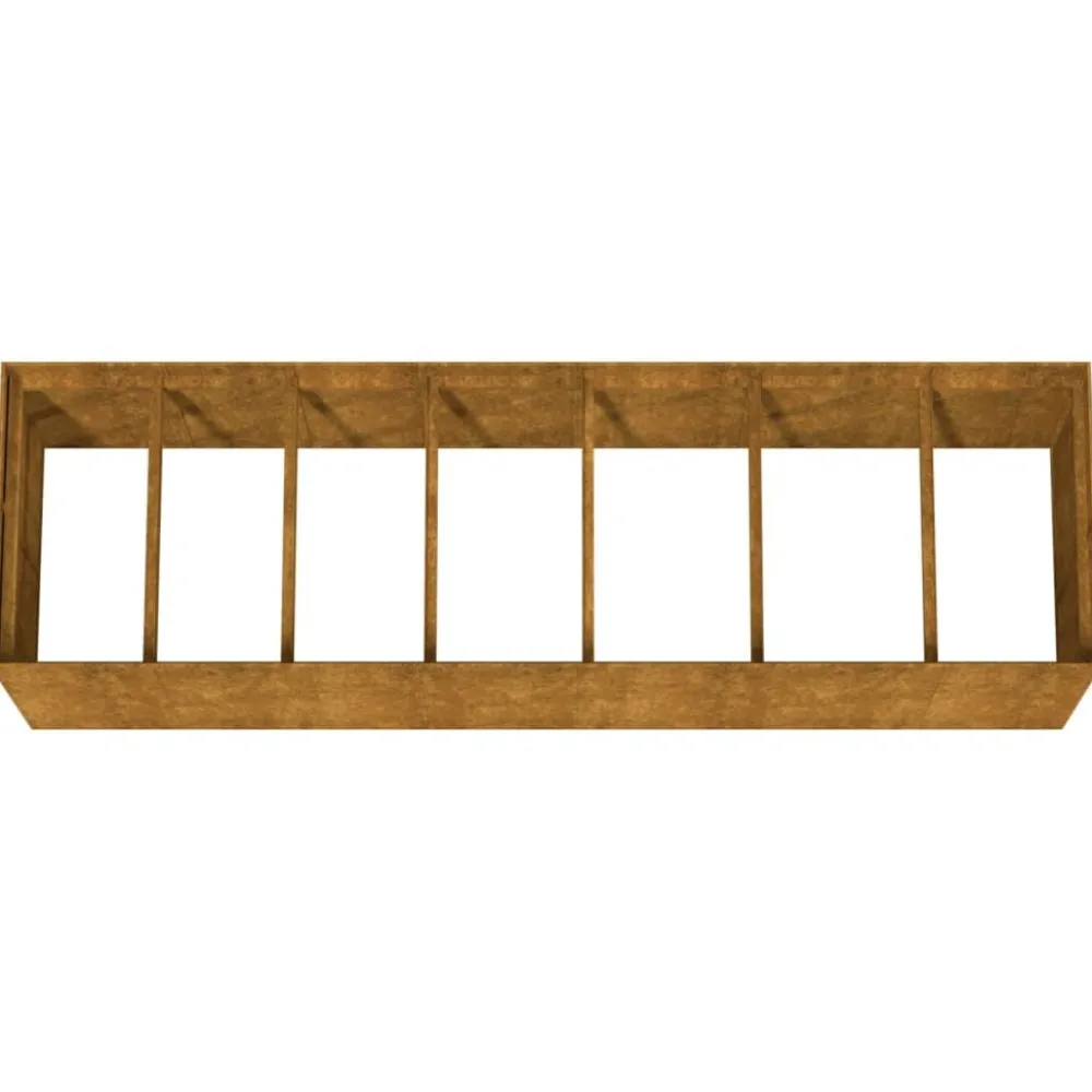 Outlet Istutuslaatikko 280x80x80 cm corten-teräs Istutuslaatikot|Puutarhatarvikkeet