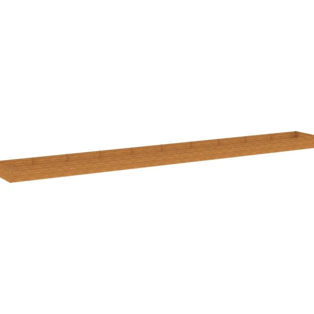New Istutuslaatikko 960x100x36 cm corten-teräs Istutuslaatikot|Puutarhatarvikkeet