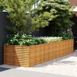 Istutuslaatikko 386x100x69 cm corten-teräs*FinePRICE Outlet
