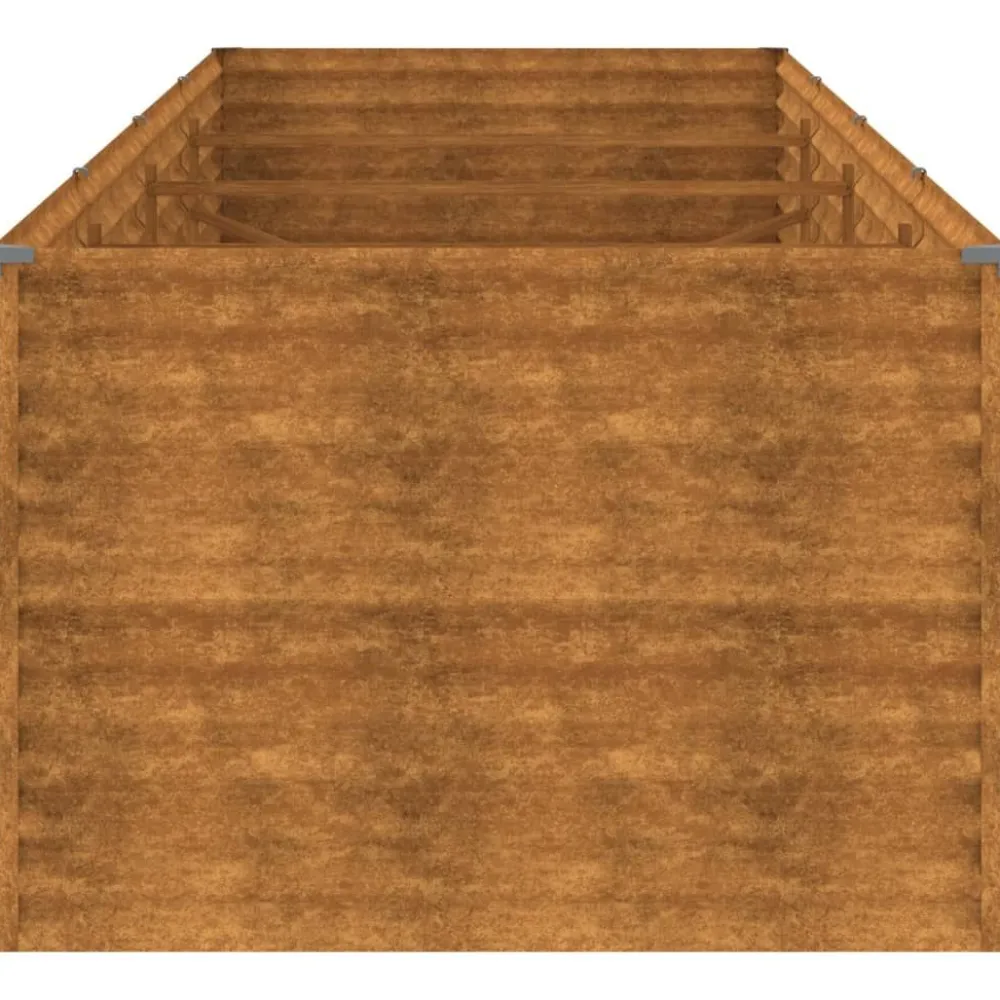 Istutuslaatikko 386x100x69 cm corten-teräs*FinePRICE Outlet
