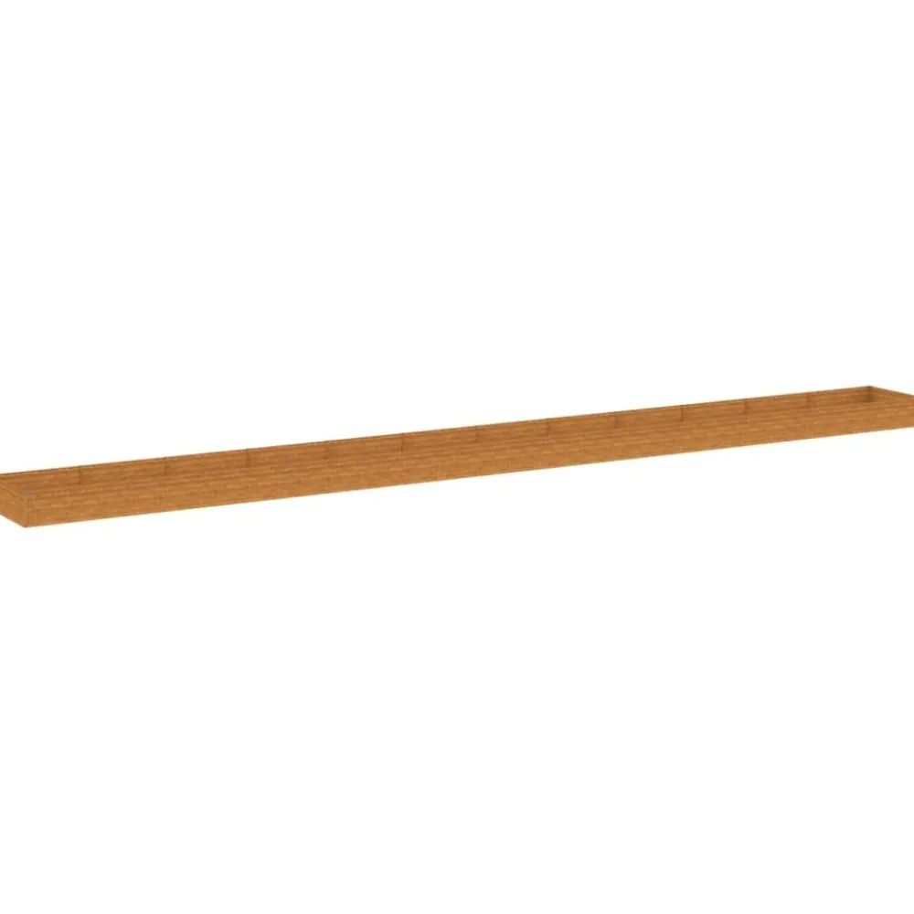 Outlet Istutuslaatikko 1150x100x36 cm corten-teräs Istutuslaatikot|Puutarhatarvikkeet