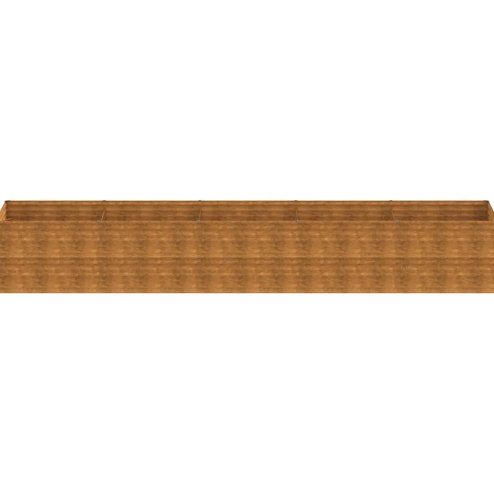 New Istutuslaatikko 479x100x69 cm corten-teräs Istutuslaatikot