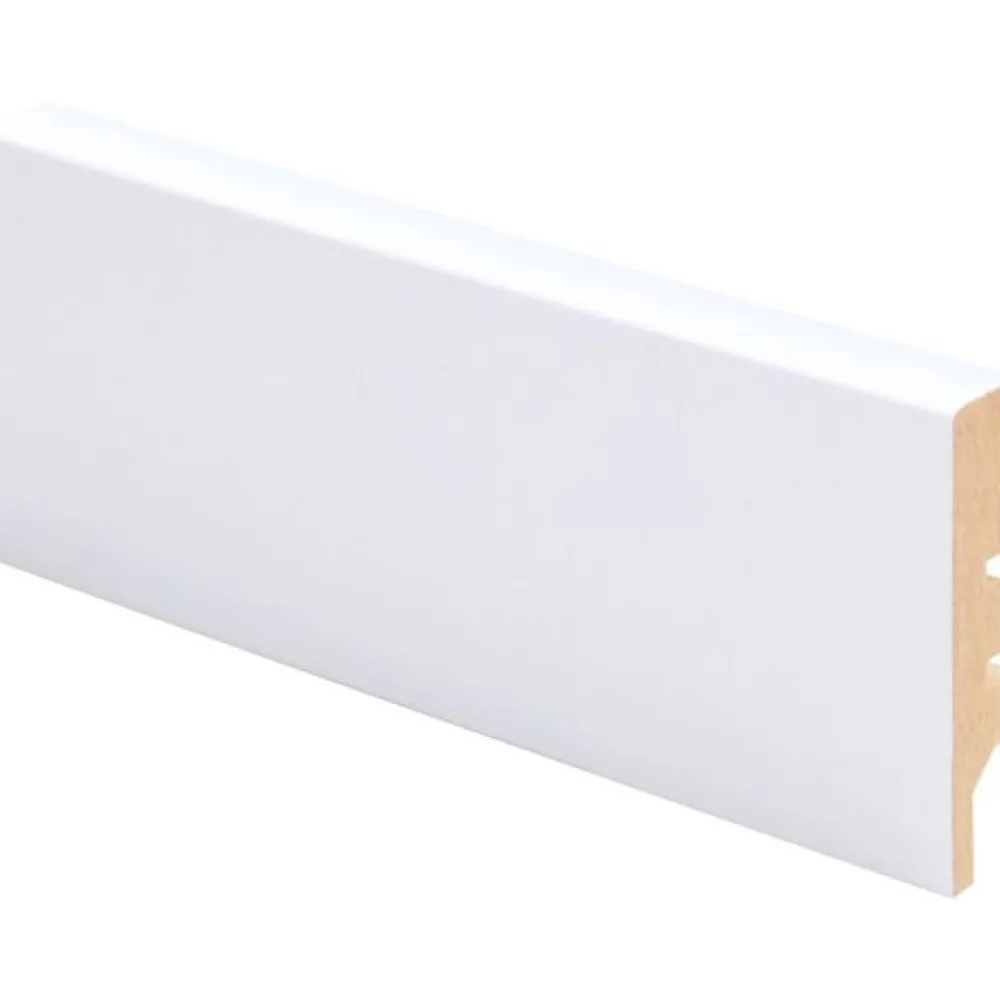 Discount Jalkalista R2 Aava 12x58x2750mm MDF valkoinen Jalkalistat