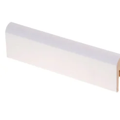 Jalkalista R10 Pyörre 12x42x2750mm MDF valkoinen*Maler