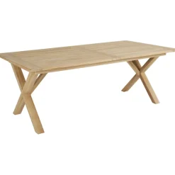 Jatkettava ruokapöytä terassille Brutus, 200/265x100cmcm, tiikki*Brafab Online