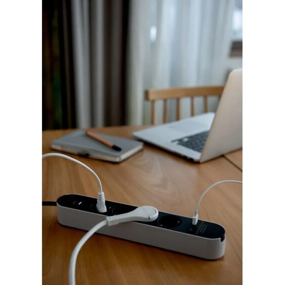 Online Jatkojohto Trend, 4-osainen + USB-A + USB-C, 1.4m Jatkojohdot