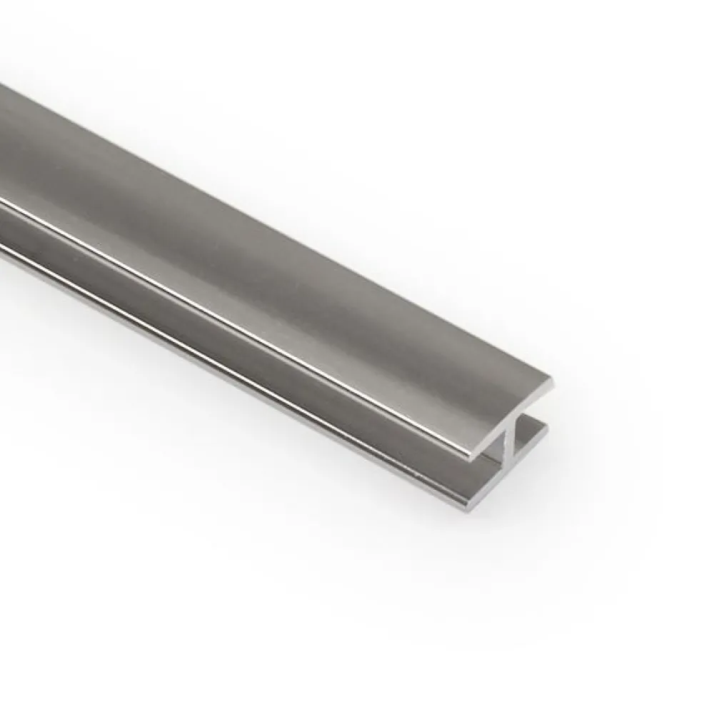 Jatkolista välitilalevylle H-profiili kromi 4000 mm*Aluco