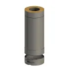 Clearance 250 mm hormin jatko-osa Ø150 mm piippuun, musta Savupiipun Tarvikkeet|Teräspiiput
