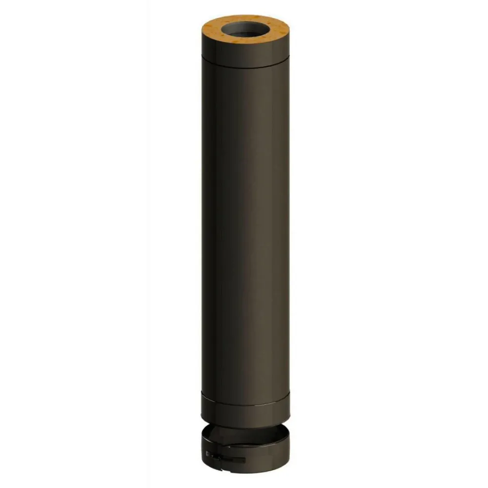 Saunan Piippu ECO, 1000 mm jatko-osa Ø115 mm, musta*Jeremias Sale