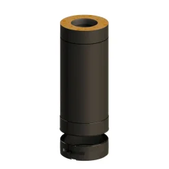 Hot Saunan Piippu ECO, 500 mm jatko-osa Ø115 mm, musta Saunan Savupiiput|Teräspiiput