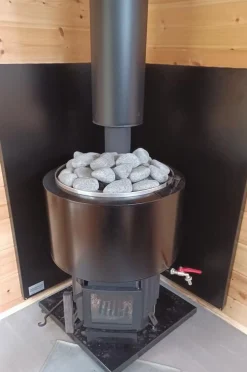Hot Saunan Piippu ECO, 500 mm jatko-osa Ø115 mm, musta Saunan Savupiiput|Teräspiiput