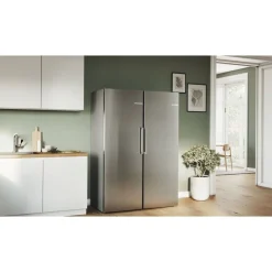Jääkaappi ja pakastin KSV33VLEP GSN33VLEP Serie 4, 137cm, 324/225 l, teräs*Bosch Outlet
