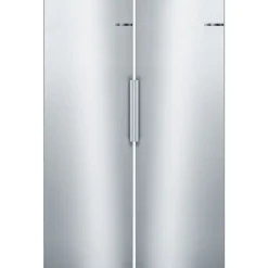 Jääkaappi ja pakastin KSV33VLEP GSN33VLEP Serie 4, 137cm, 324/225 l, teräs*Bosch Outlet