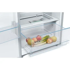 Jääkaappi ja pakastin KSV33VLEP GSN33VLEP Serie 4, 137cm, 324/225 l, teräs*Bosch Outlet