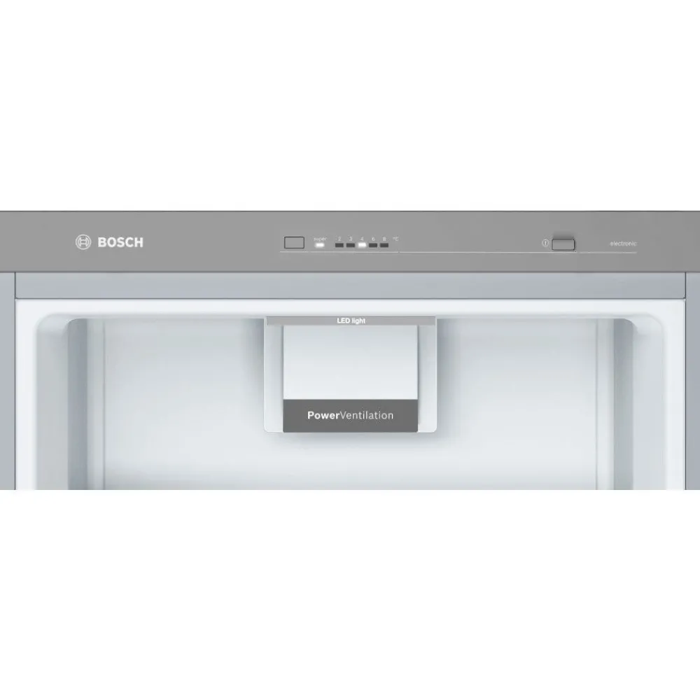 Jääkaappi ja pakastin KSV33VLEP GSN33VLEP Serie 4, 137cm, 324/225 l, teräs*Bosch Outlet