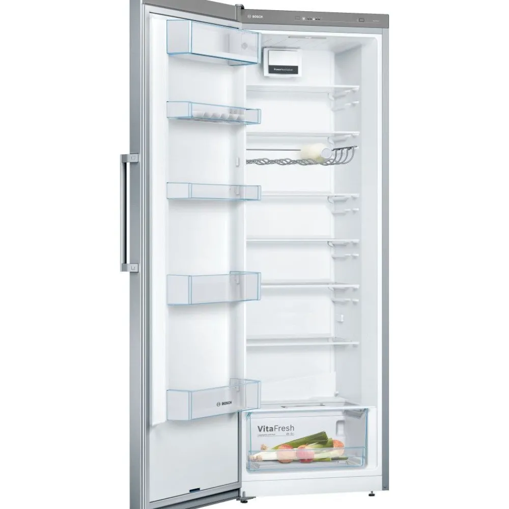 Jääkaappi ja pakastin KSV33VLEP GSN33VLEP Serie 4, 137cm, 324/225 l, teräs*Bosch Outlet