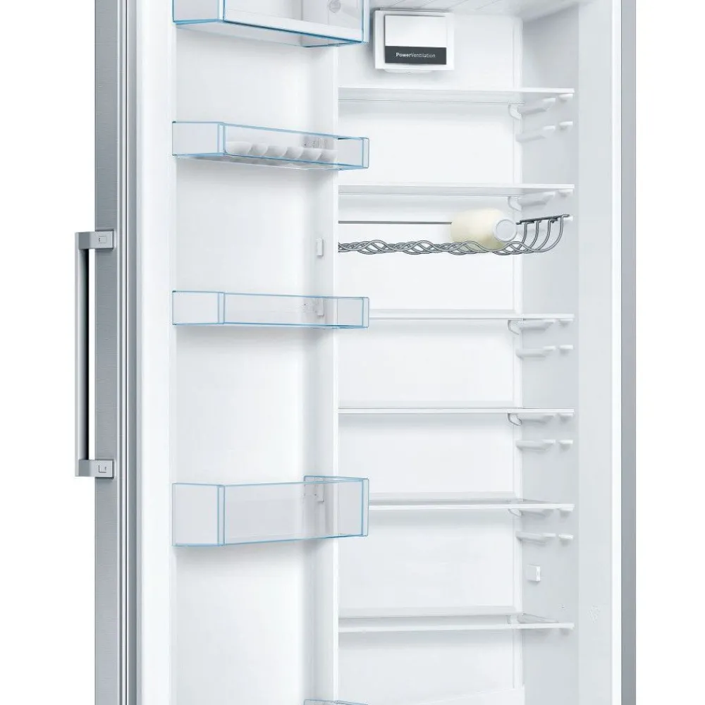 Jääkaappi ja pakastin KSV33VLEP GSN33VLEP Serie 4, 137cm, 324/225 l, teräs*Bosch Outlet