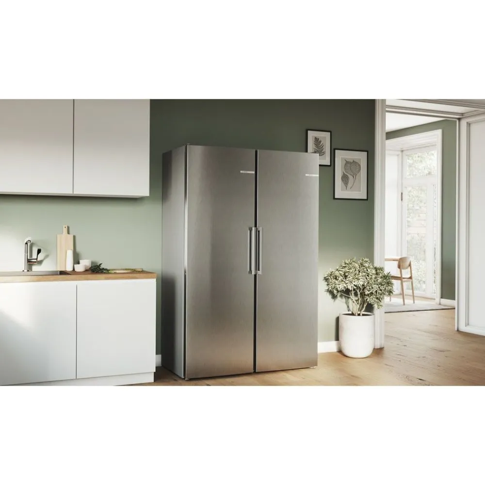 Sale Jääkaappi ja pakastin KSV36VLDP GSN36VLEP Serie 4, 120cm, 346/242 l, teräs Kylmälaitteet