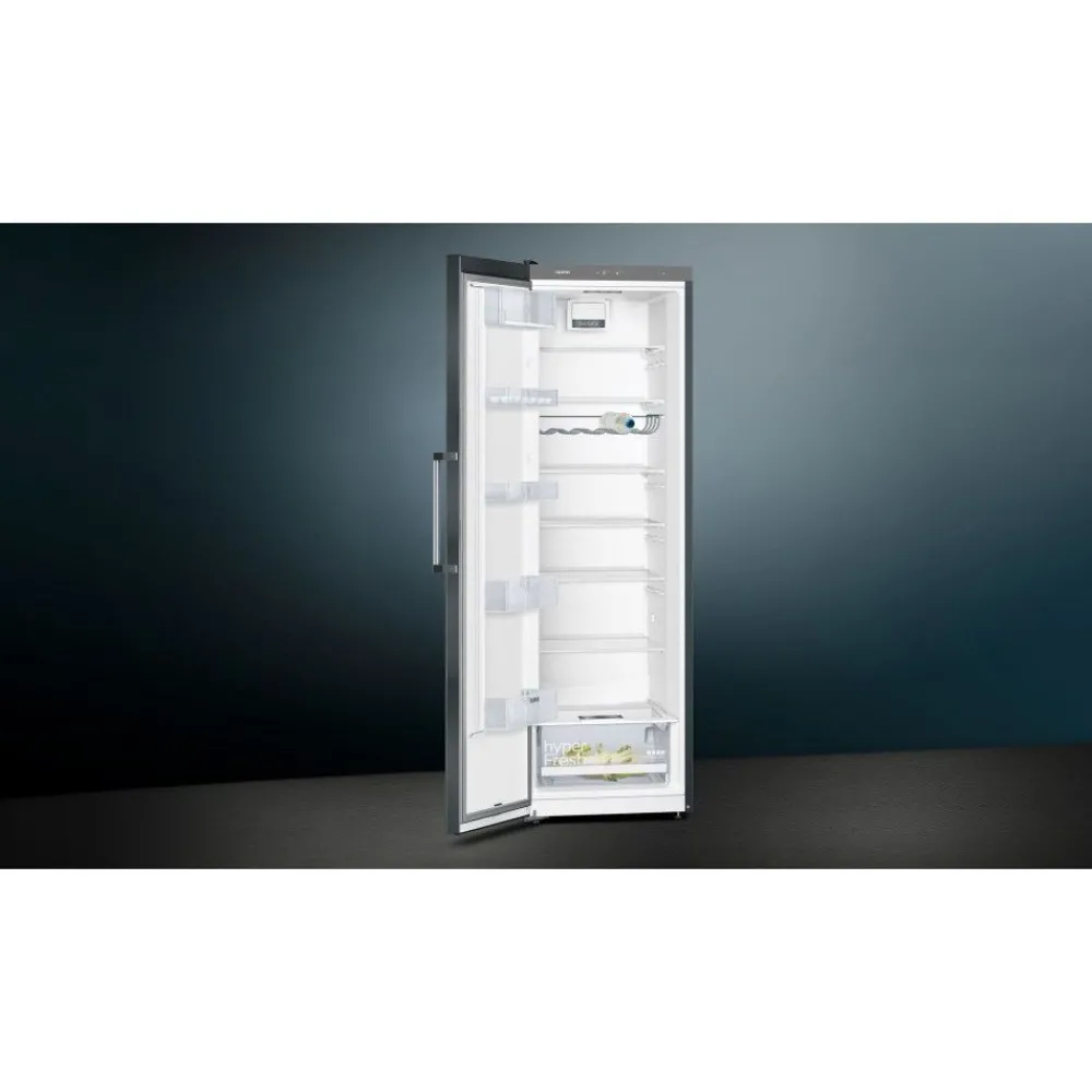 Jääkaappi ja pakastin KS36VVXDP GS36NVXEV iQ300, 120cm, 346/242 l, musta teräs*Siemens