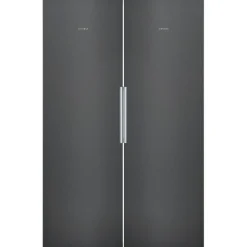 Jääkaappi ja pakastin KS36VVXDP GS36NVXEV iQ300, 120cm, 346/242 l, musta teräs*Siemens