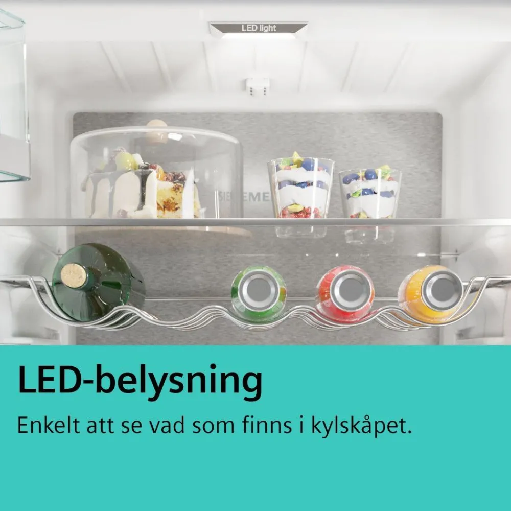 Jääkaappi ja pakastin KS36VVXDP GS36NVXEV iQ300, 120cm, 346/242 l, musta teräs*Siemens