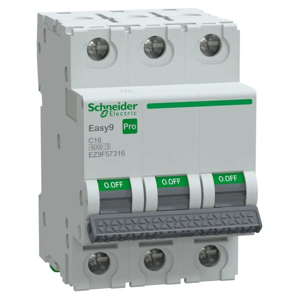 Johdonsuojakatkaisija Easy9 MCB 3C16 6 kA*Schneider Electric Sale