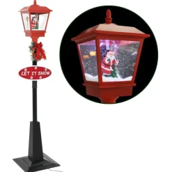 Clearance Jouluinen katuvalaisin joulupukilla, 180cm, LED Jouluvalot Ja Koristevalot