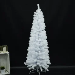 Joulukuusi , Bling, kapea PVC , luokka C, 180x68cm, valkoinen*Nordic Winter