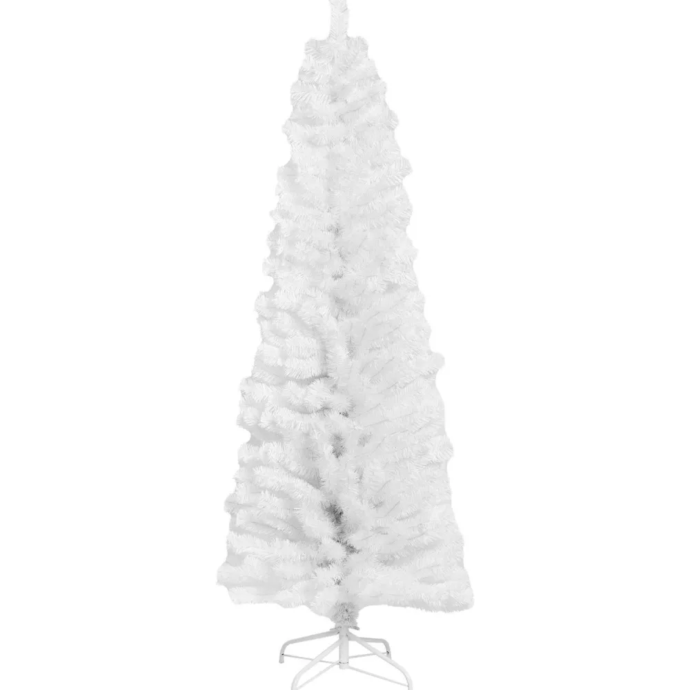Joulukuusi , Bling, kapea PVC , luokka C, 180x68cm, valkoinen*Nordic Winter