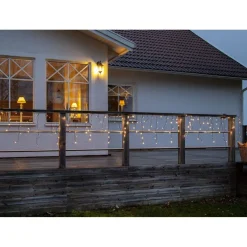 Discount Jääpuikkovalosarja Serie LED Crispy Ice White 480 valoa 11900x550mm Jouluvalot Ja Koristevalot