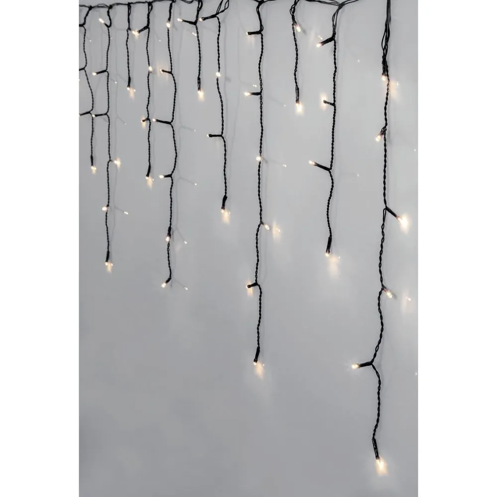 Discount Jääpuikkovalosarja Serie LED Crispy Ice White 480 valoa 11900x550mm Jouluvalot Ja Koristevalot
