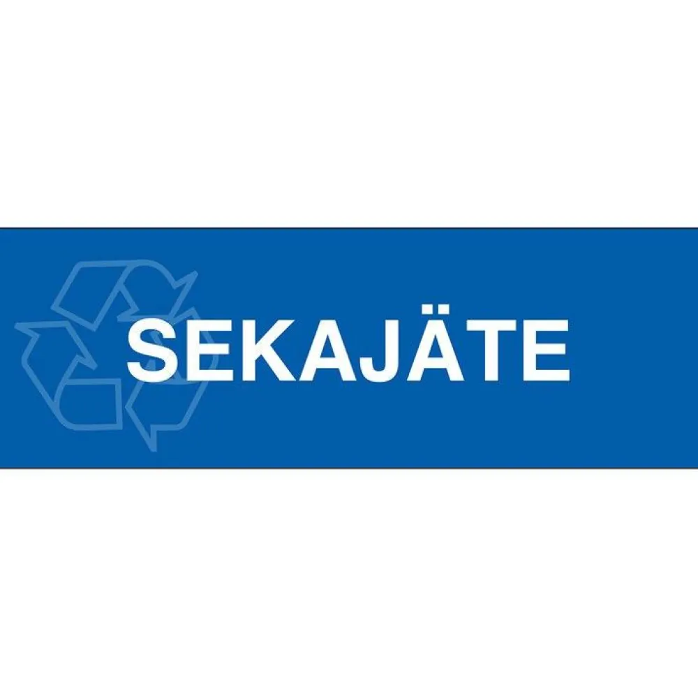 New Jäteastian merkintätarra "Sekajäte" Kyltit Ja Varoitustarrat