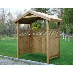 Jätekatos Lux Tupla harjakatto, 600l tai 2x240l astialle, eri värejä*Tammiston puu Hot