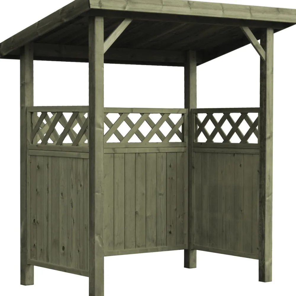 New Jätekatos Lux Tupla pulpettikatto, 600l tai 2x240l astialle, eri värejä Roskakatokset
