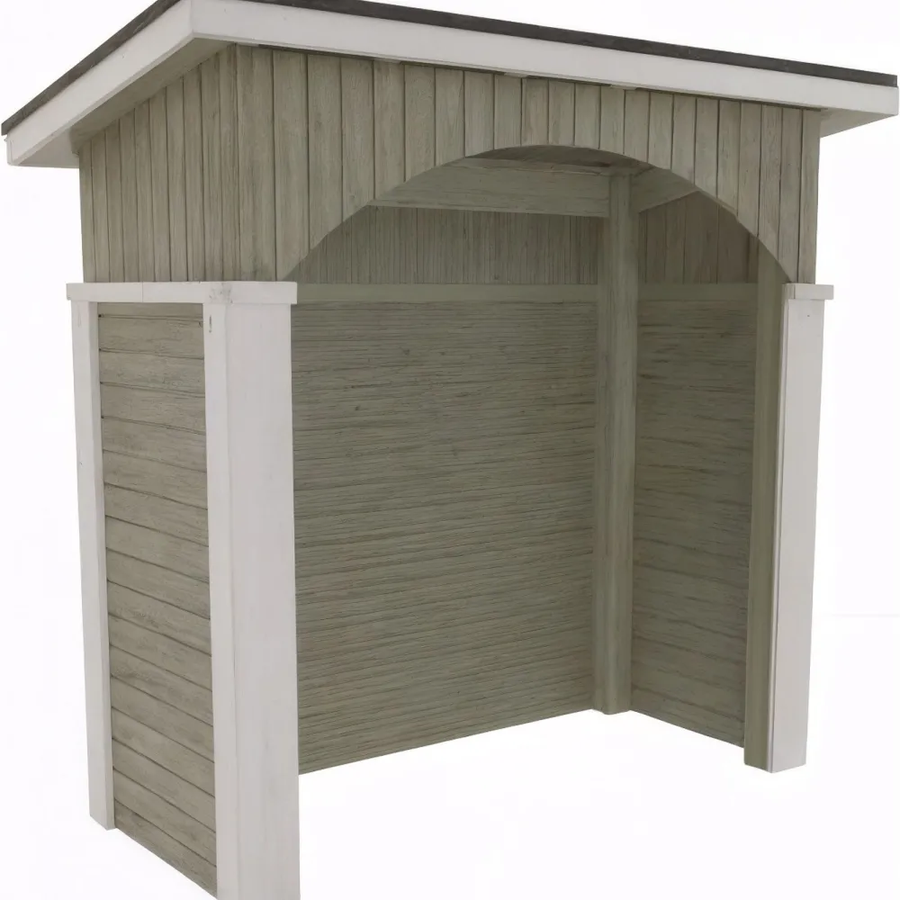 Jätekatos , 163x105x177 cm, puu, bitumikate*Miljöökoriste Outlet