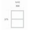 Jätelajittelujärjestelmä Cube Compact M40 2x10L tummanharmaa*IMA New