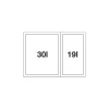 Jätevaunu Select II 60/2 Orga*Blanco Outlet