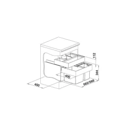 Jätevaunu Select II XL 60/3 Orga*Blanco Sale