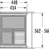Sale Jätevaunu CARGO 60cm 2x13 + 1x28 l Jätejärjestelmät