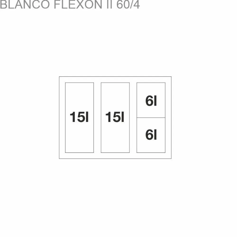 Online Jäteyksikkö Flexon II 60/4 Jätejärjestelmät